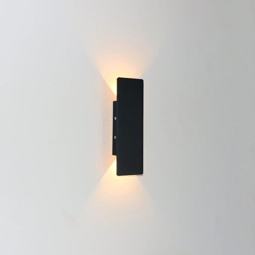 Rectangular LED Wall Lamp - Modern Minimalist Indoor Lighting for Bedroom and Living Room - Aluminum Design